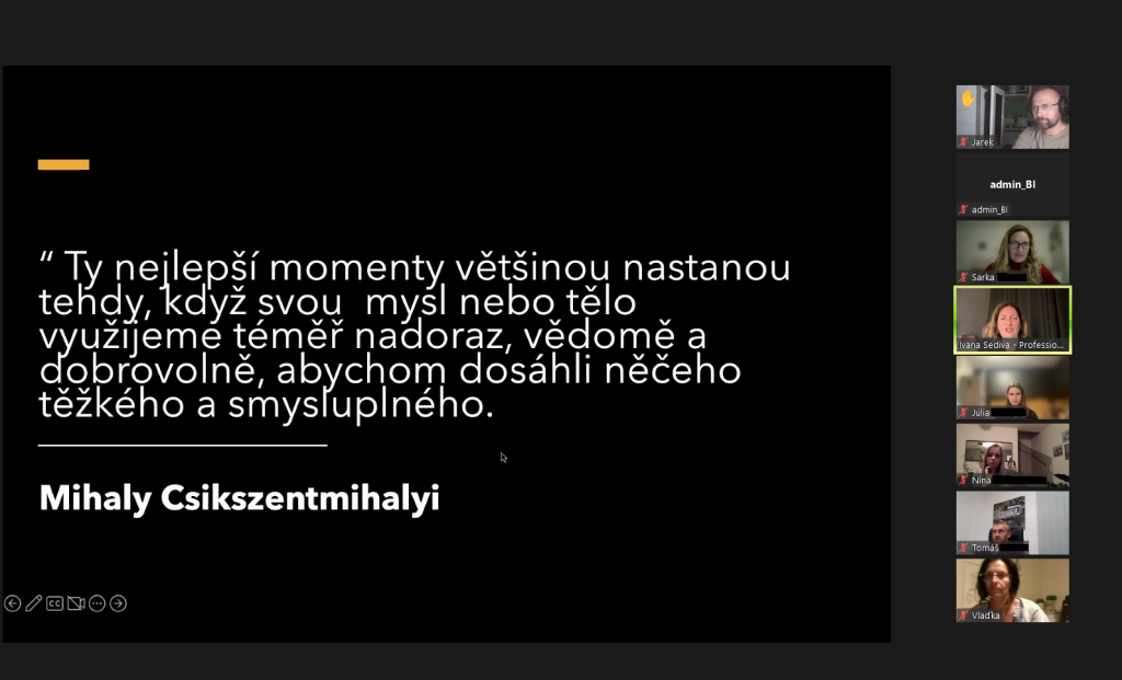 Online seminář "WTFlow - Jak postavit výkonné týmy s&nbsp;lehkostí", 14.&nbsp;11.&nbsp;2022 - galerie