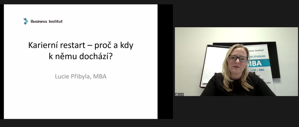 Online seminář "Kariérní restart - proč a&nbsp;kdy k&nbsp;němu dochází?", 13.&nbsp;2.&nbsp;2024 - galerie