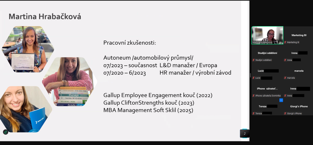 Online seminář "Zaměstnanecká angažovanost", 10.&nbsp;6.&nbsp;2025 - galerie
