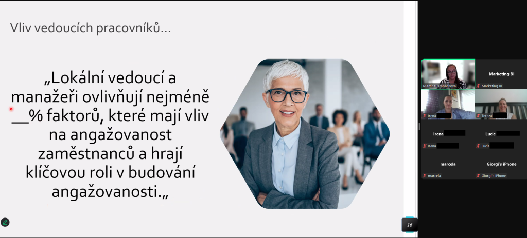 Online seminář "Zaměstnanecká angažovanost", 10.&nbsp;6.&nbsp;2025 - galerie