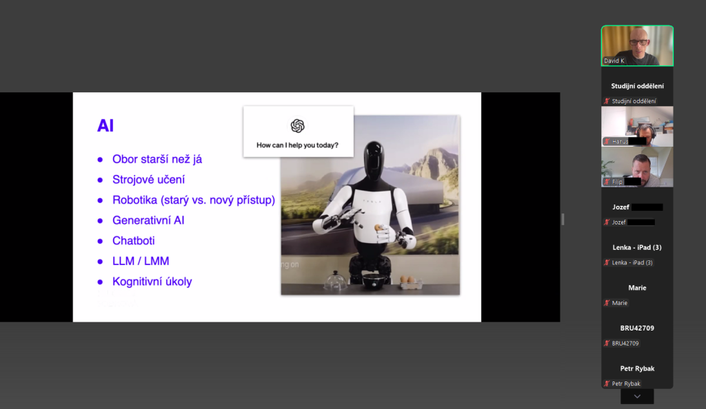Online seminář "AI turbo pro&nbsp;vaši práci", 25.&nbsp;6.&nbsp;2025 - galerie