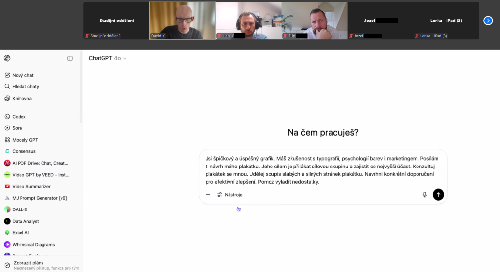 Online seminář "AI turbo pro&nbsp;vaši práci", 25.&nbsp;6.&nbsp;2025 - galerie