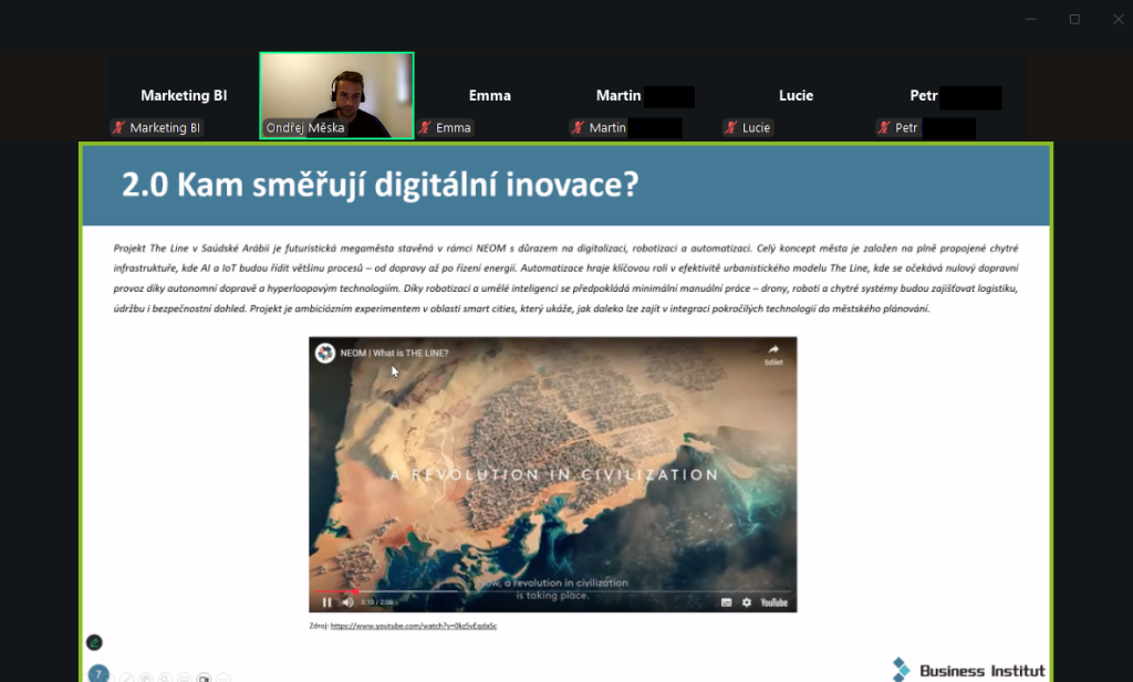 Online seminář "Digitální inovace: jak AI mění fungování organizací", 23.&nbsp;9.&nbsp;2025 - galerie
