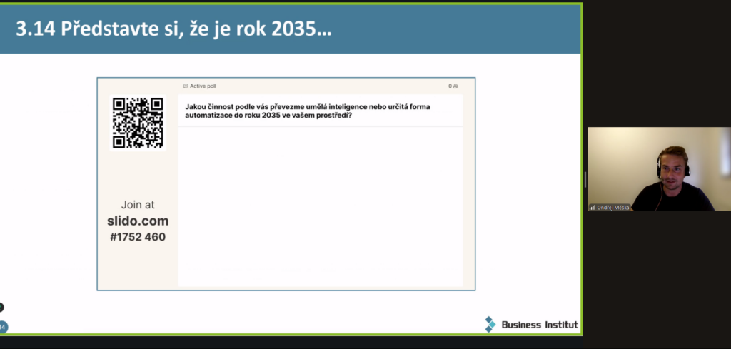 snimek obrazovky 2025 09 23 174317 1 | Online seminár "Digitálna inovácia: ako AI mení fungovanie organizácií", 23. 9. 2025
