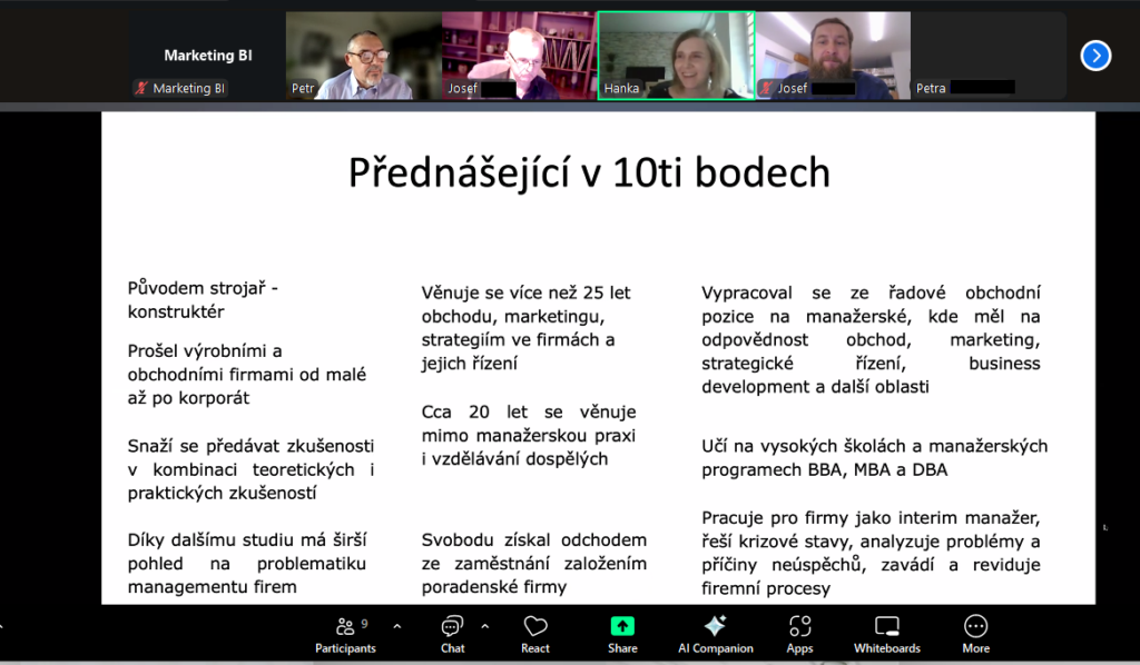 snimek obrazovky 2025 10 20 171309 1 | Online seminár "Vízie, stratégie a podnikové procesy v praxi", 20. 10. 2025
