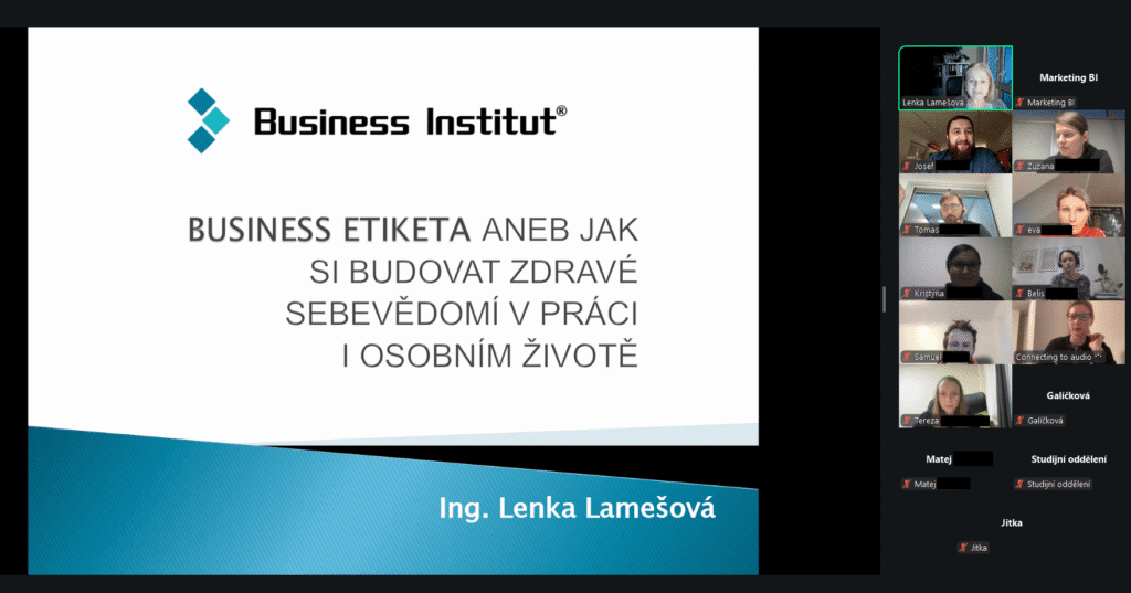 snimek obrazovky 2026 01 27 170552 1 | Online seminár "Business etiketa alebo ako si budovať zdravé sebavedomie", 27. 1. 2026