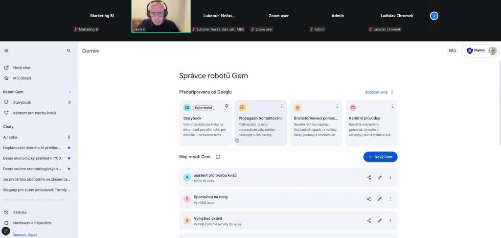 Online seminář "AI jako pracovní asistent: Příklady, možnosti, limity", 11.&nbsp;2.&nbsp;2026 - galerie