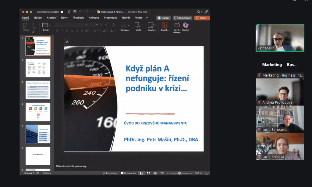 snimek obrazovky 2026 04 21 170427 web 1 1 | Online seminár „Keď plán A nefunguje: riadenie podniku v kríze…“, 21. 4. 2026